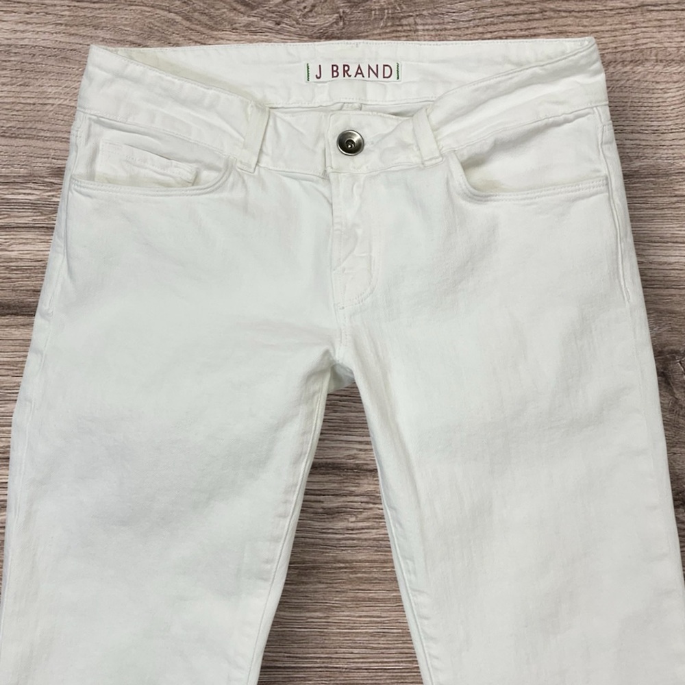 J Brand Love Story White Flared Jeans Sz 27 - Picture 2 of 8